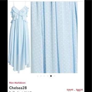 Chelsea28 Ruffle Neck MIDI Dress